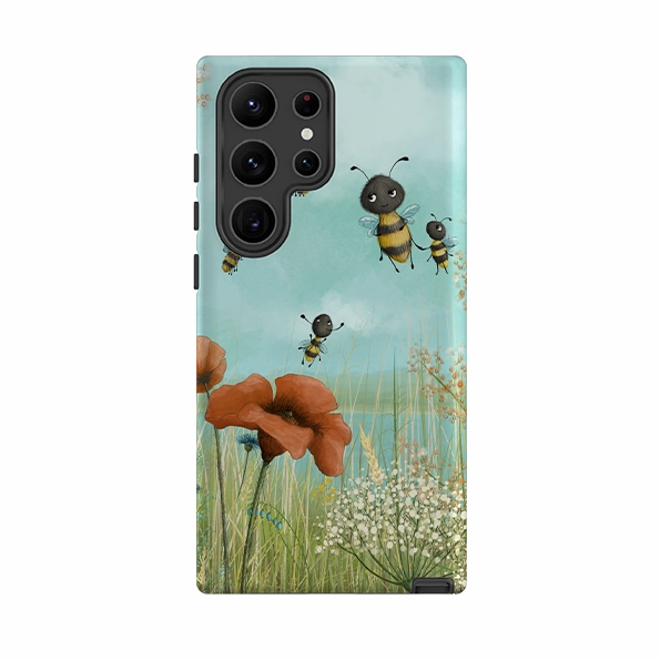 Samsung Tough Case - Flower Field By Maja Lindberg Tight Fit