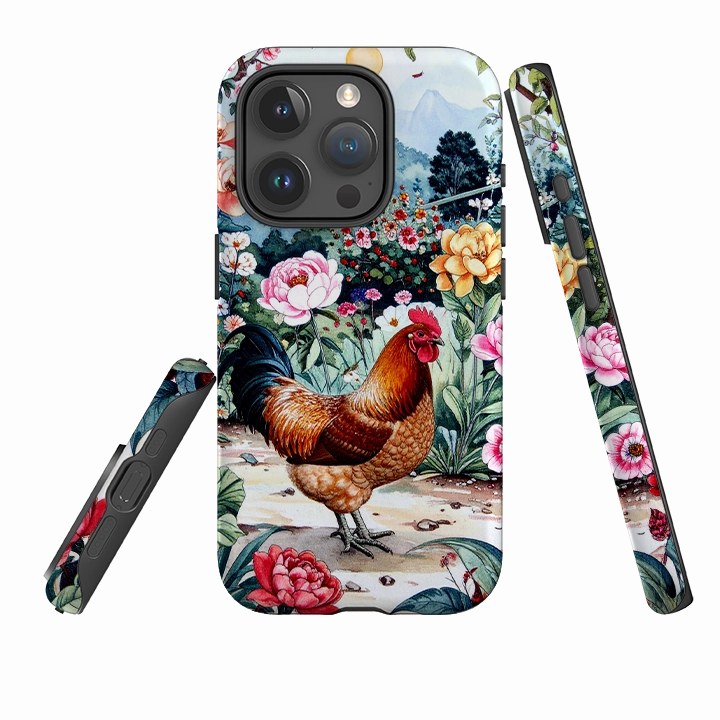 Drop Protection Stylish Detailing iPhone Tough Case - Boss Hen