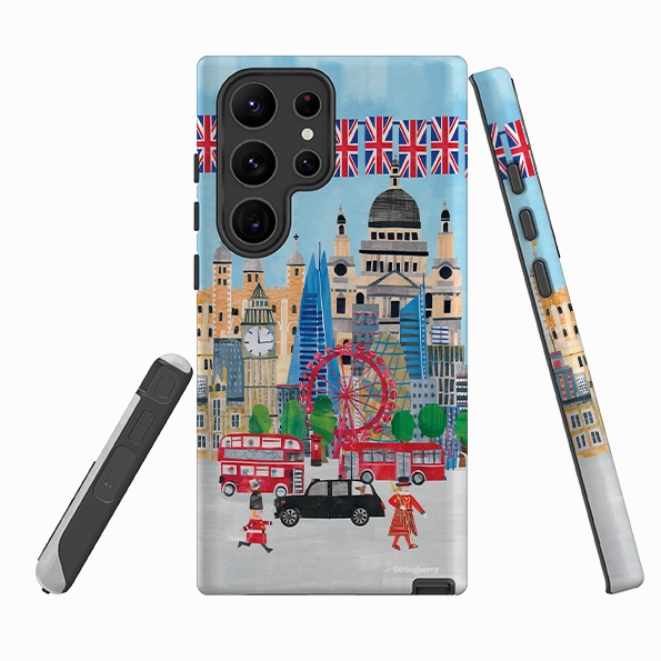 Hard Plastic Samsung Tough Case - Spring In London II By Tracey English