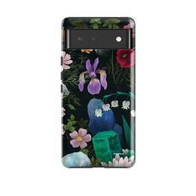 Sleek Guard Google Tough Case -  Crystal Flowers II By Anna Stead