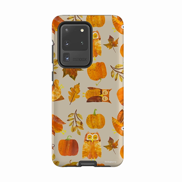 Stylish Color Samsung Tough Case - Pumpkins and Owls By Tracey English