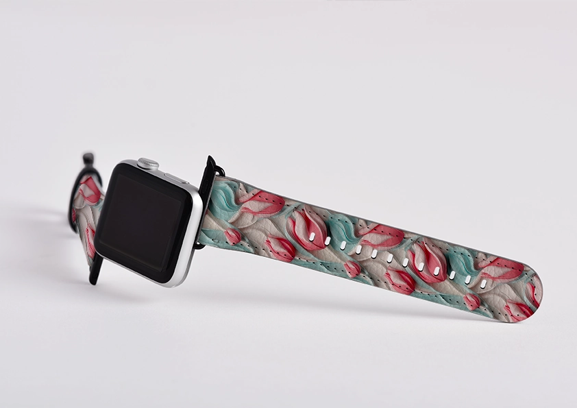 Waterproof Design Ultrecht Tulips Apple Watch Strap