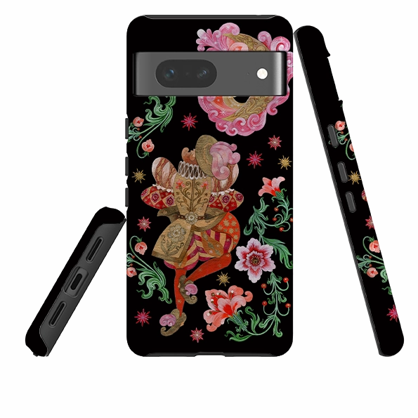 Rugged Outline Hybrid Shield Google Tough  Case - Ten Lords A Leaping By Maria Matos