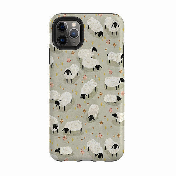 Sleek Texture iPhone Tough Case - Sheep Grey By Katherine Quinn