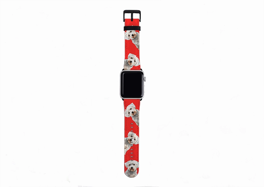 Premium Craft Minimal Touch Westiepoo Mell Red Apple Watch Strap