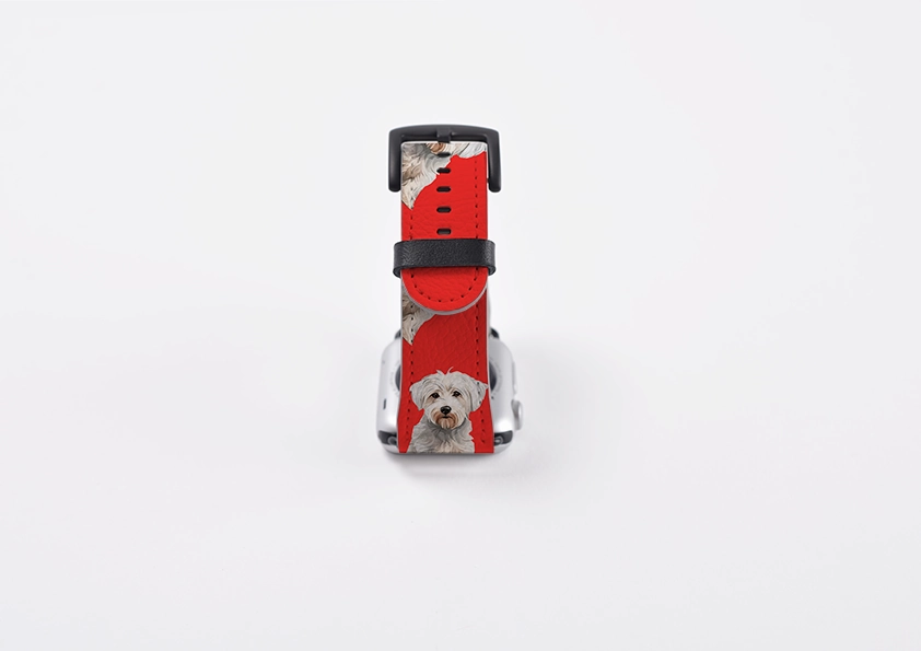 Westiepoo Mell Red Apple Watch Strap Flexible Option Outdoor Fitness