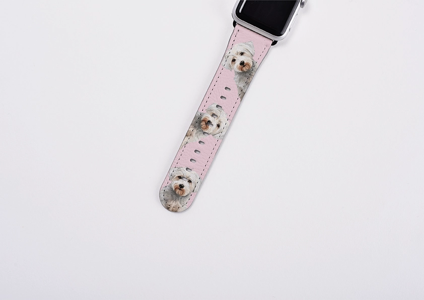 Westiepoo New Pink Apple Watch Strap Soft Daily Comfort Waterproof Option