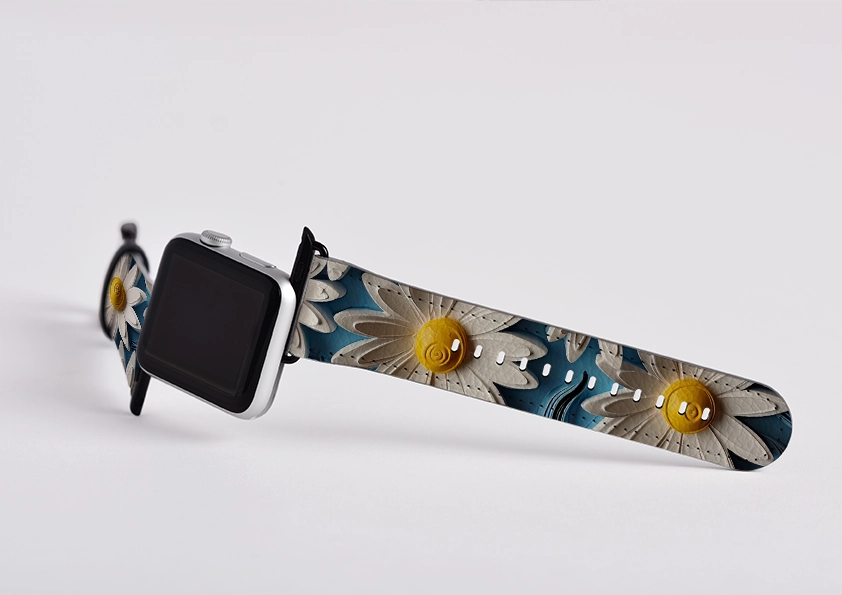 Wild Daisies Apple Watch Strap Sleek Design