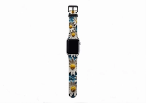 Easy Attachment Wild Daisies Apple Watch Strap