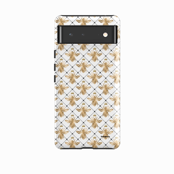 Grip Assist Google Tough Case -  Golden Bees White