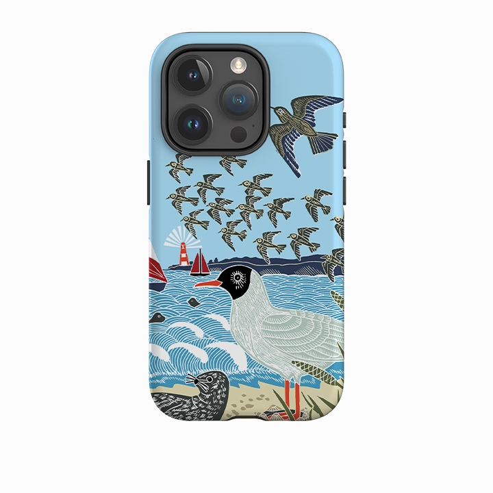 Stylish Cover Port Protection iPhone Case - Seagulls and Seals By Kate Heiss