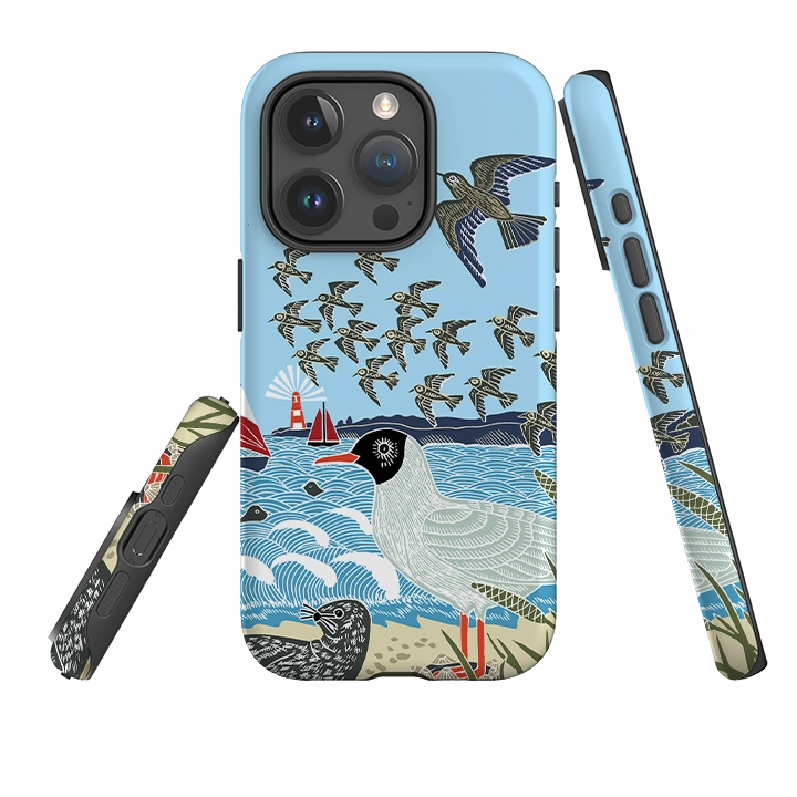 iPhone Case - Seagulls and Seals By Kate Heiss Protective Material