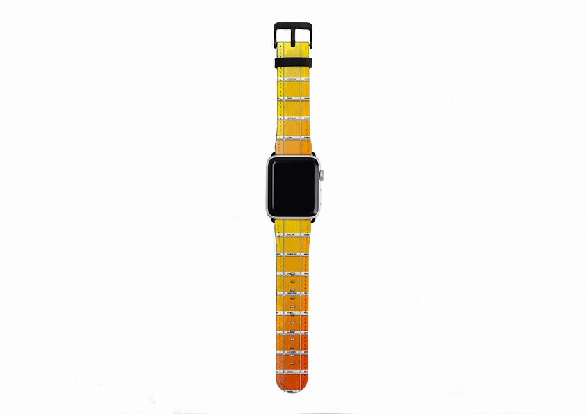 Durable feature Yellow Chromology By Kitty Joseph Apple Watch Strap